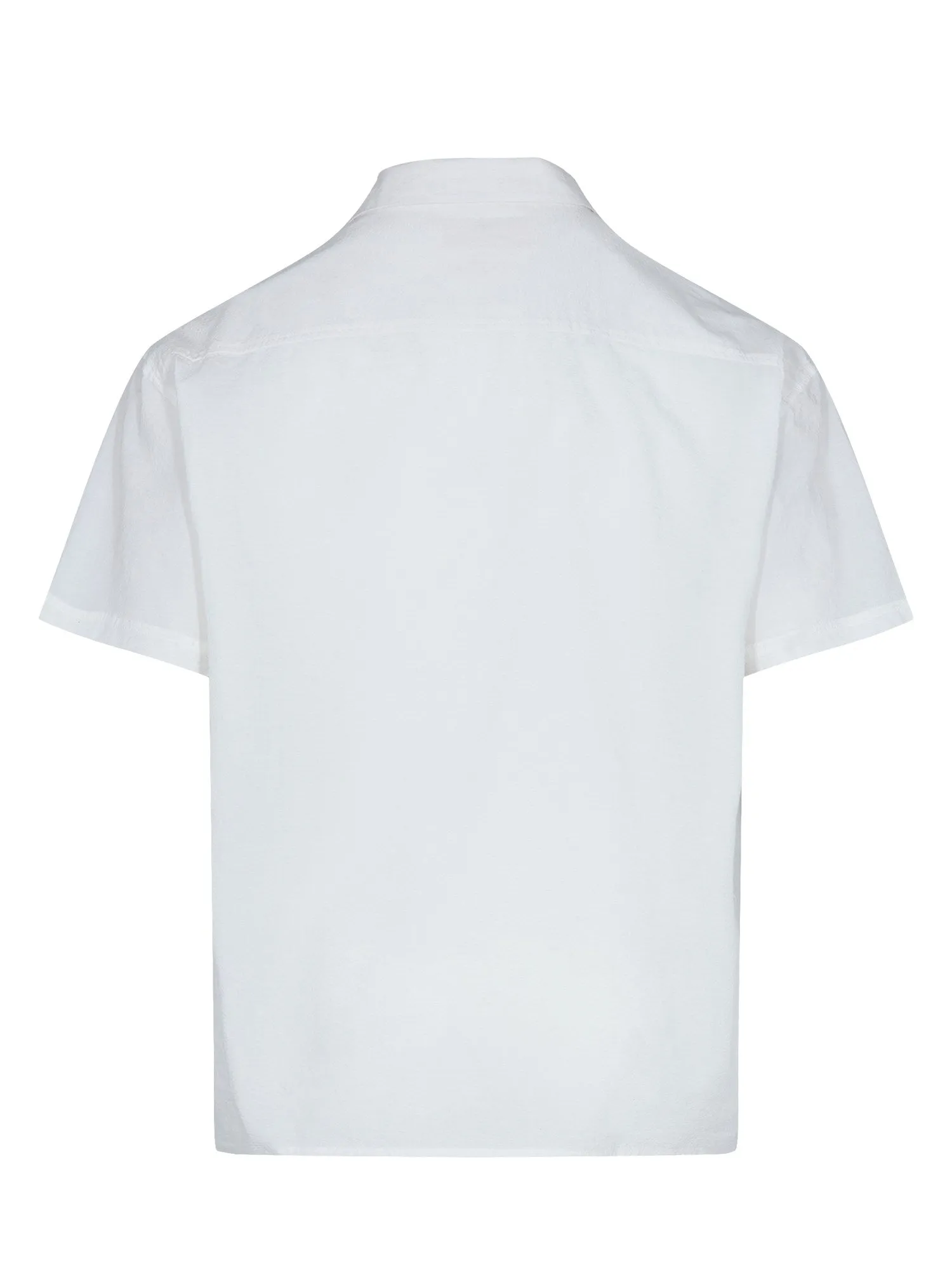 AKKARSTEN S/S SEERSUCKER SHIRT - Tofu