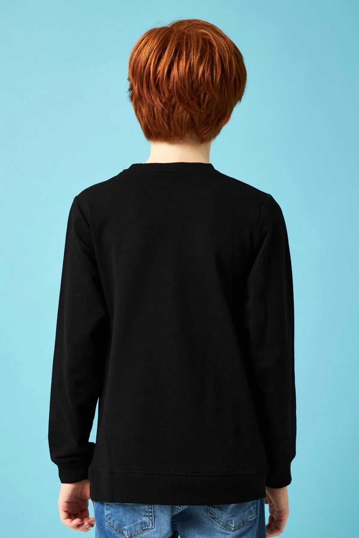 authentic nakiş detayli erkek çocuk sweatshirt