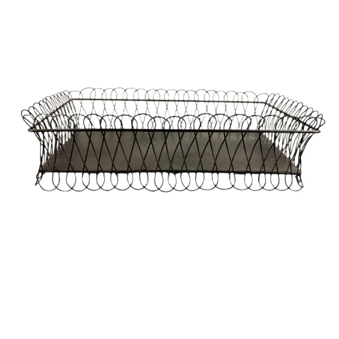 Black Wire Tray, Rectangle Shape