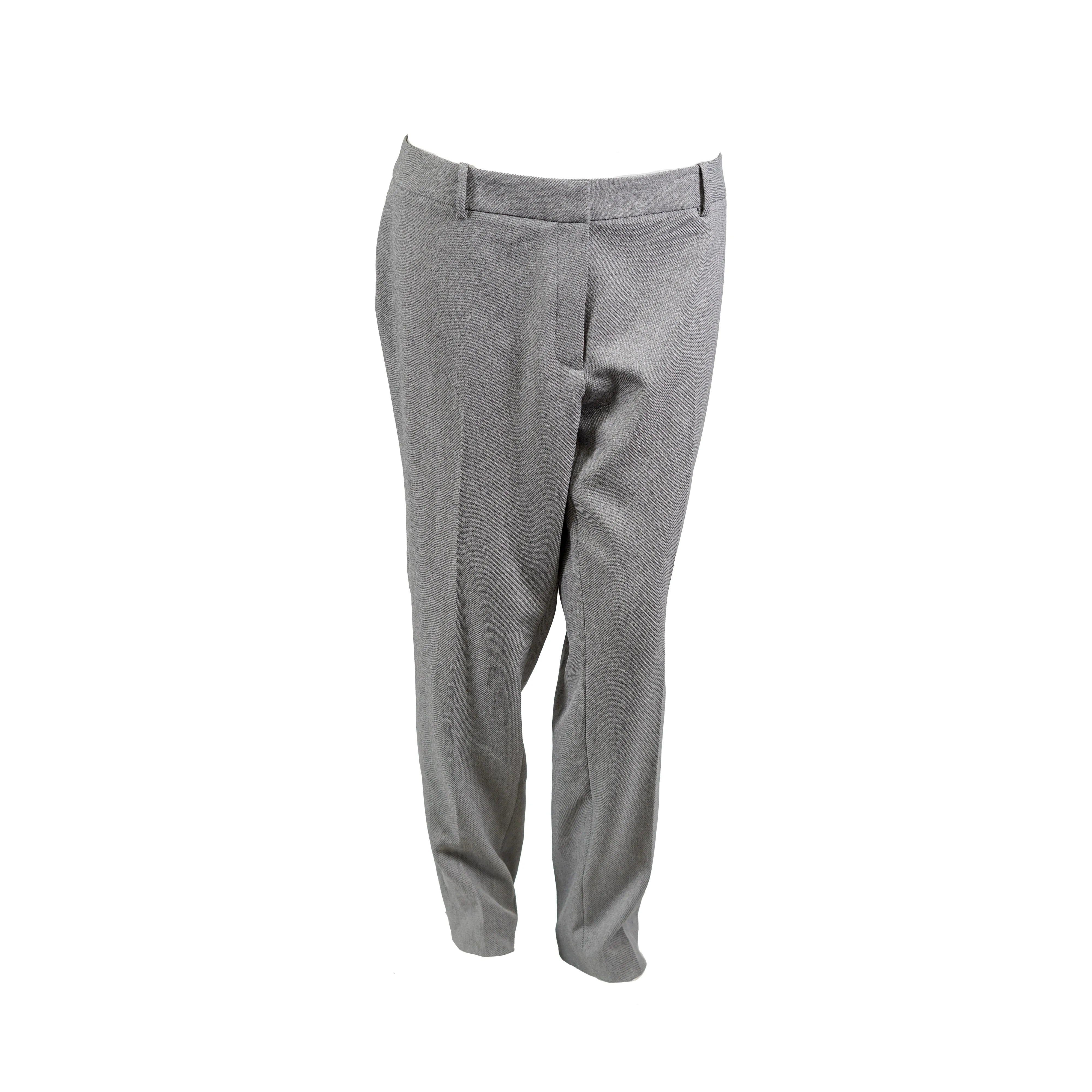 Calvin Klein Women's Plus Size Slim Twill Casual Pants Gray Size 16W