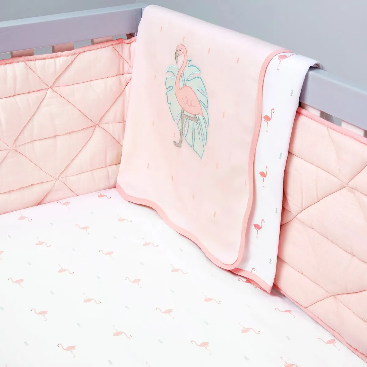 Flamingo Pink Soft Dohar Blanket For Babies | Nursery Essential  | Cotton