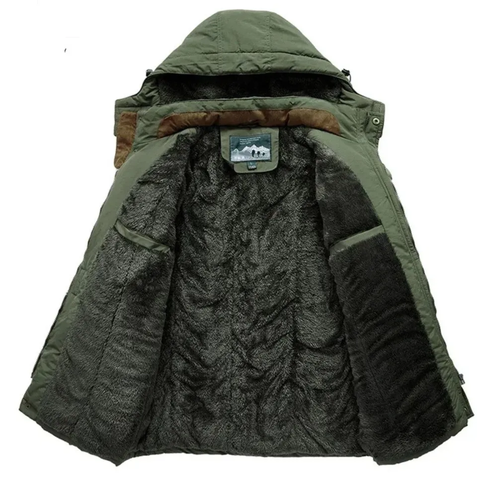 Glacman - Kwalitatieve Parka Winterjas Heren met Warme Fleecevoering