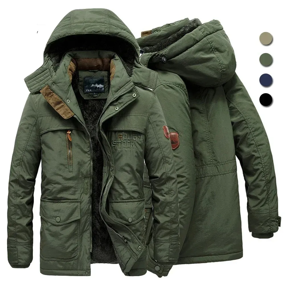 Glacman - Kwalitatieve Parka Winterjas Heren met Warme Fleecevoering