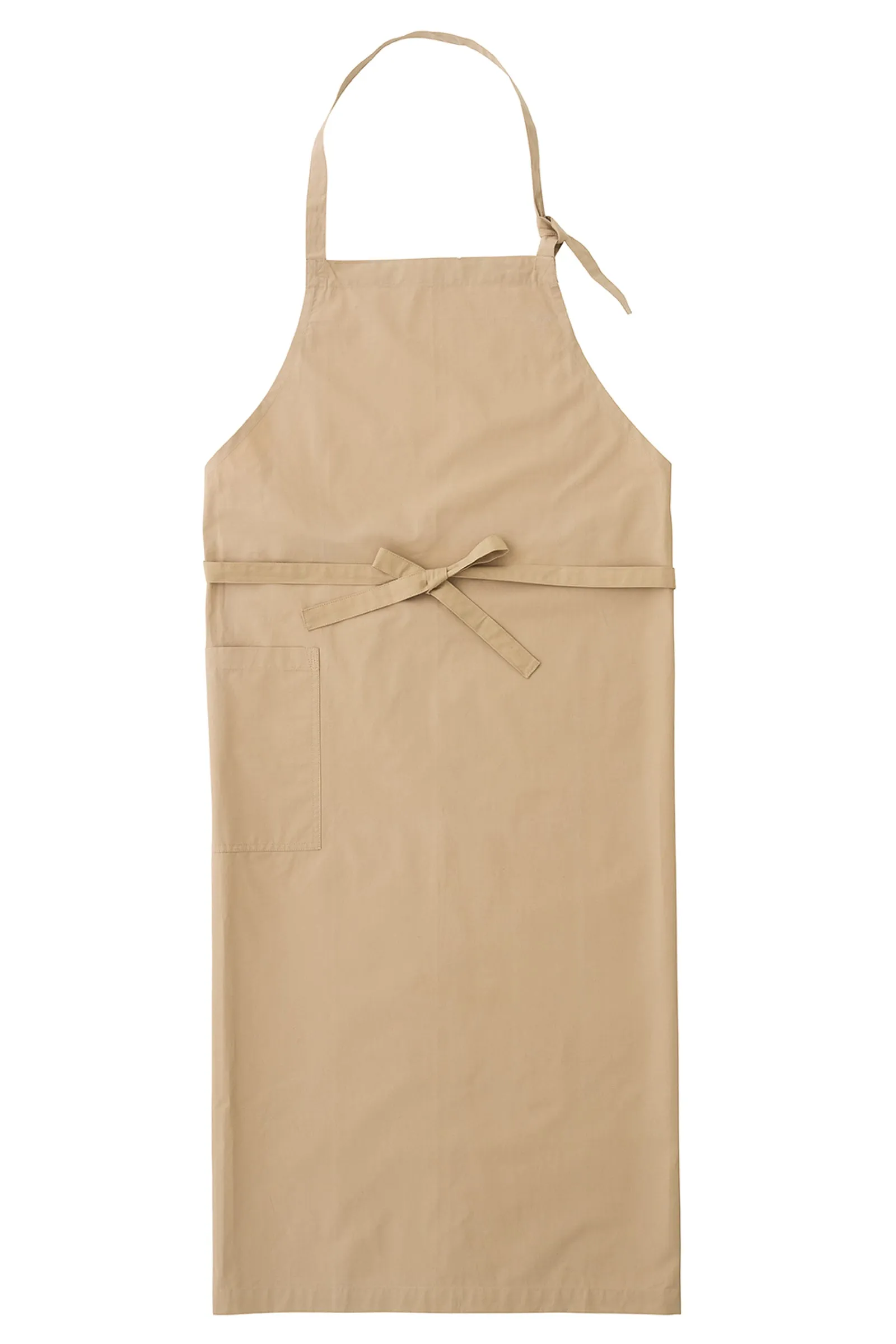 Heavy Cotton Sturdy Unisex Apron with Pocket - Beige
