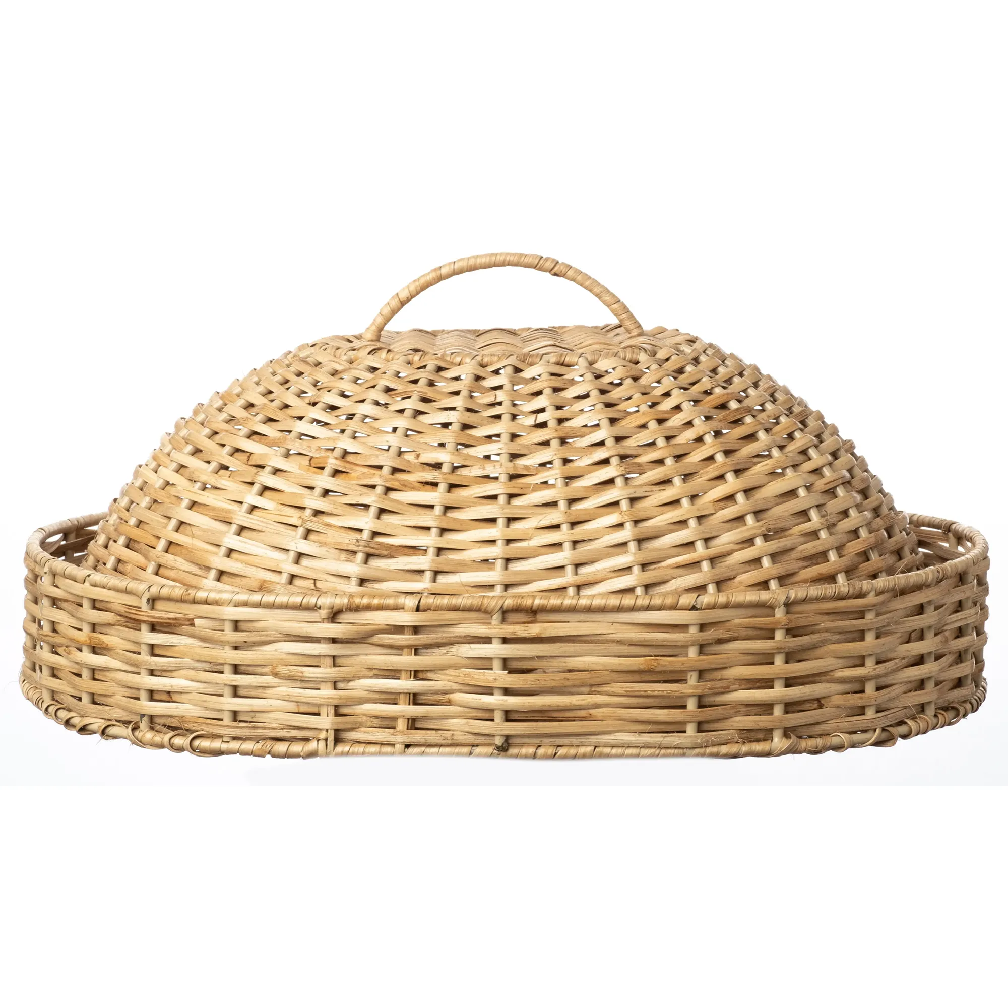 Oval Wicker Domed Cloche