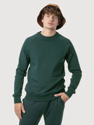 Paolo Sweater Trekkingg Green In Organic Cotton | Re-Bello
