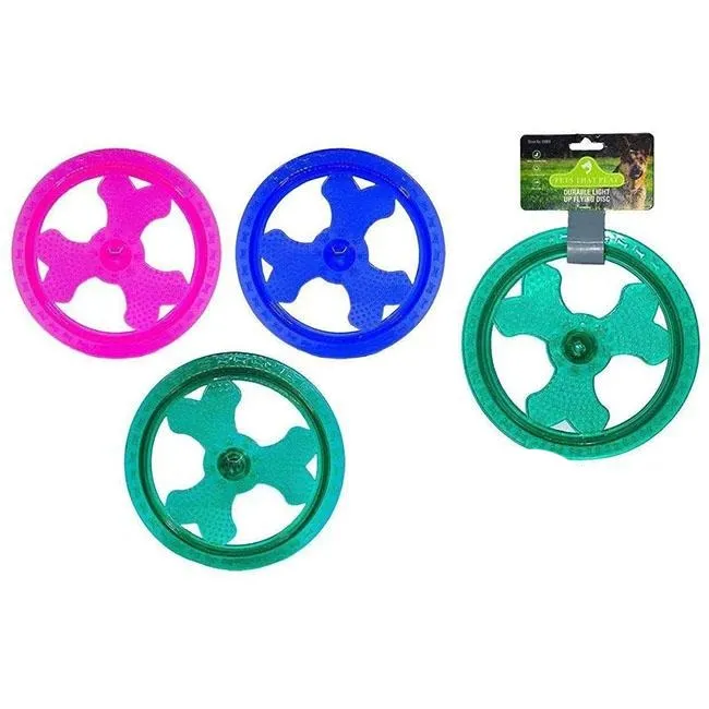 Pets Play Durable Light Up Flying Disc