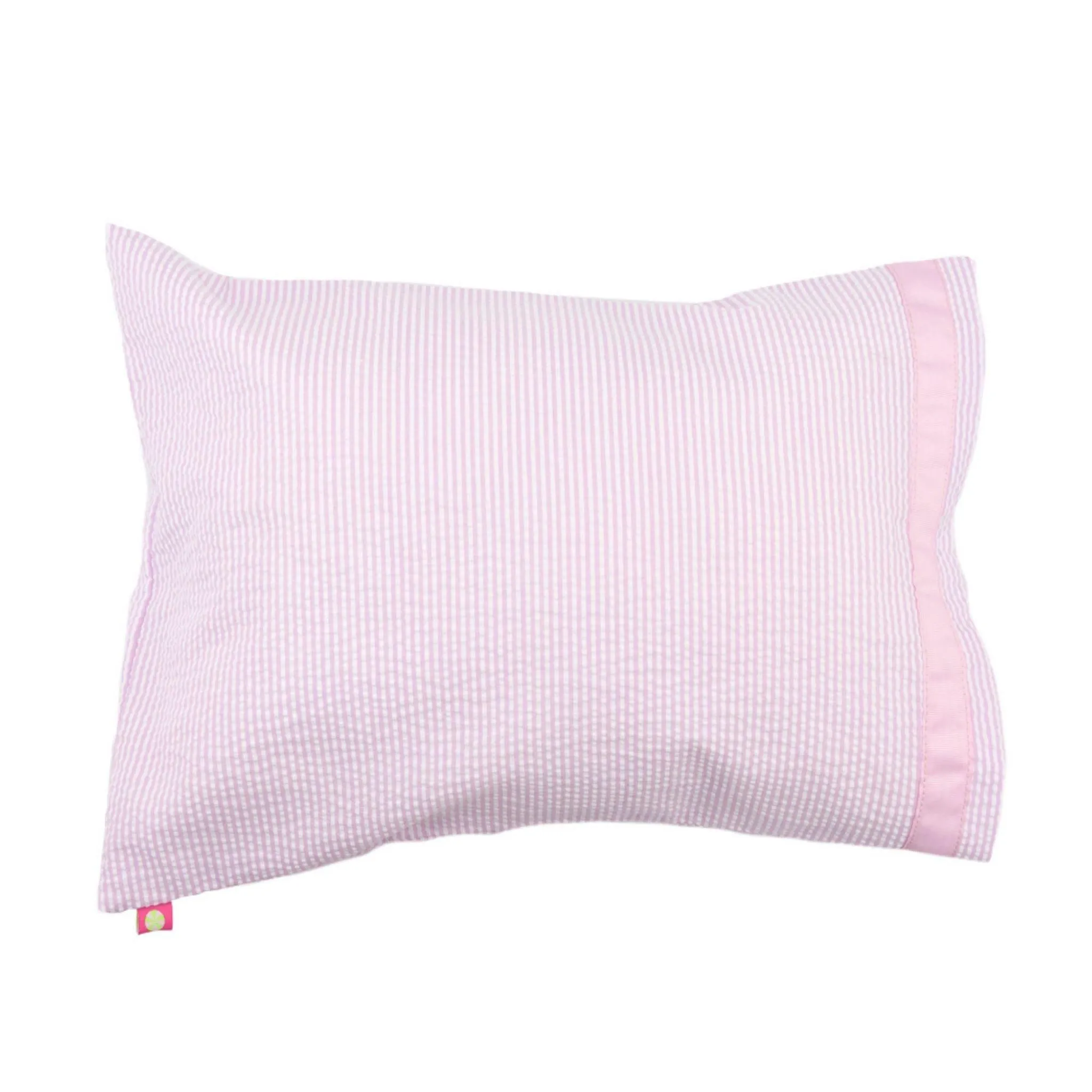 PINK SEERSUCKER TRAVELER PILLOWCASE
