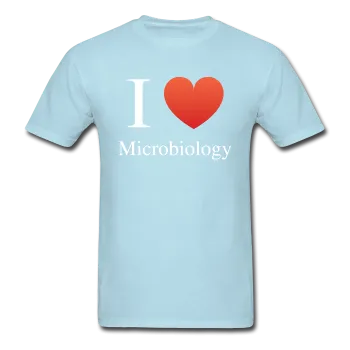 "I ♥ Microbiology" (white) - Men's T-Shirt