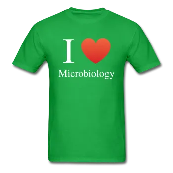 "I ♥ Microbiology" (white) - Men's T-Shirt