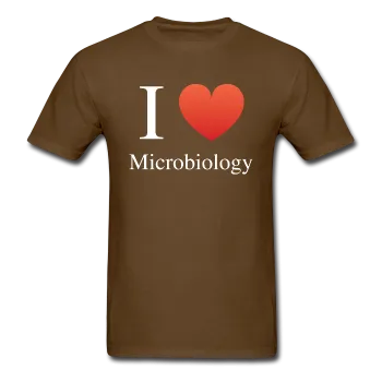 "I ♥ Microbiology" (white) - Men's T-Shirt