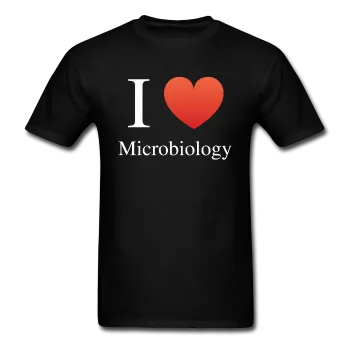 "I ♥ Microbiology" (white) - Men's T-Shirt
