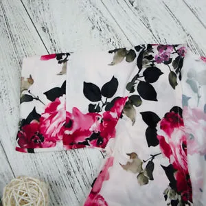 Toddler Kimono Floral White