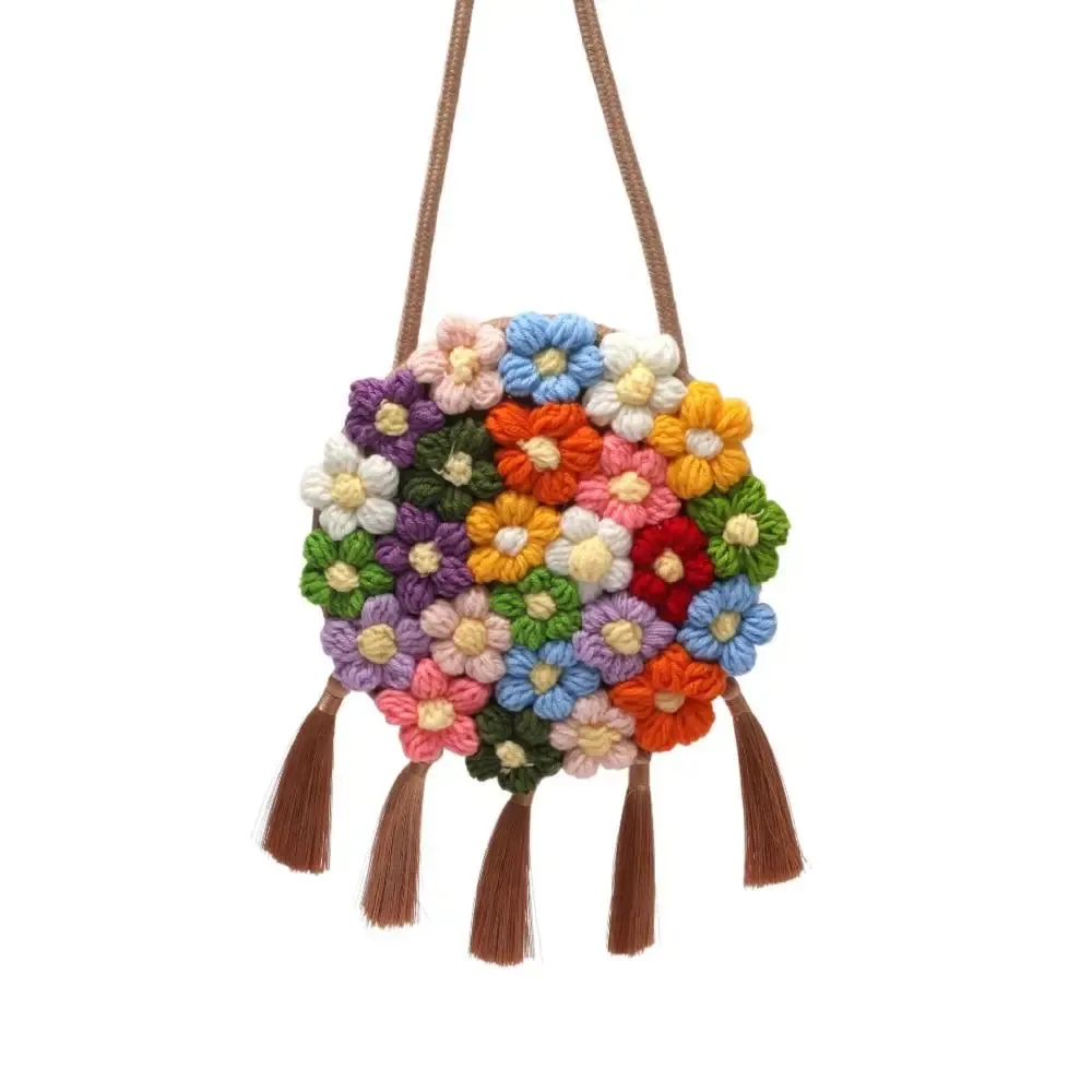 UAKISS  -  Flower Shoulder Bags Durable Cotton Woolen Woven‘ Messenger Bag Handbags Women