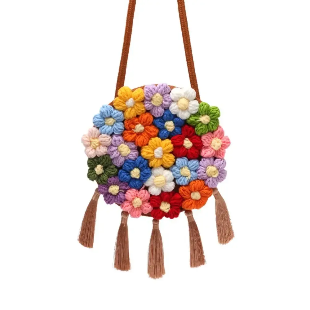 UAKISS  -  Flower Shoulder Bags Durable Cotton Woolen Woven‘ Messenger Bag Handbags Women