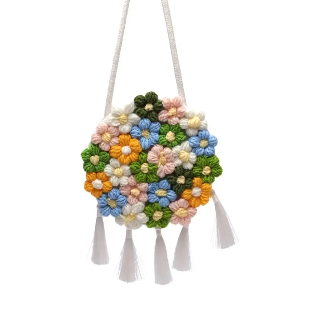 UAKISS  -  Flower Shoulder Bags Durable Cotton Woolen Woven‘ Messenger Bag Handbags Women